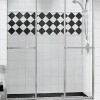 shower enclosures - sliding shower doors  - triple plus chrome - Keystone