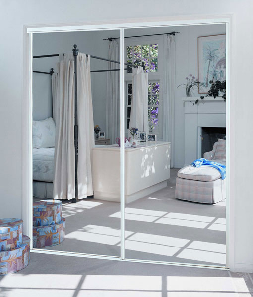 Mirror Closet Doors Walls, How To Hang Mirror On Sliding Closet Door