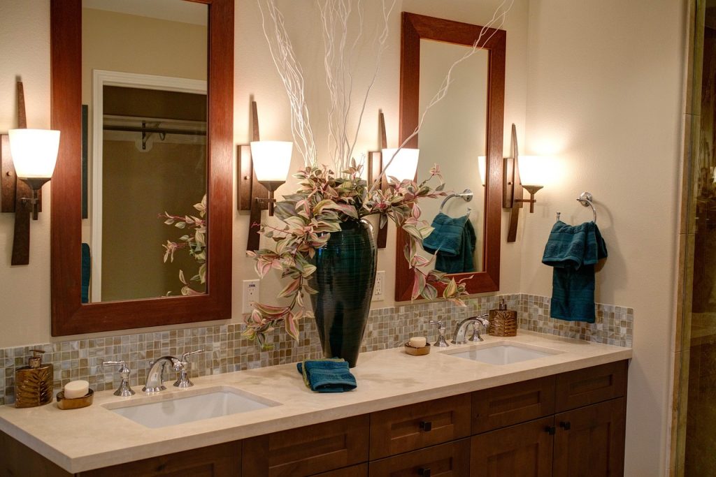 Modern bathroom ideas double vanity