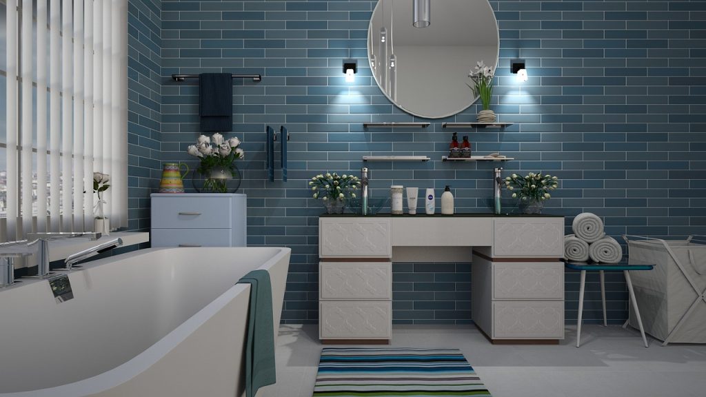 blue bathroom remodel ideas